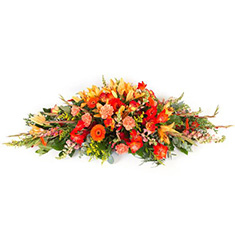 Autumn Reverence Casket Spray
