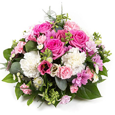 Blush Harmony Funeral Posy