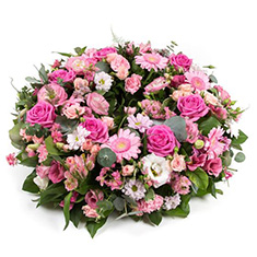 Eternal Blush Funeral Wreath
