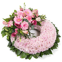 Soft Whisper  Funeral Wreath