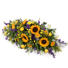 Summer Meadow Casket Spray