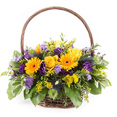 Golden Twilight Funeral Basket