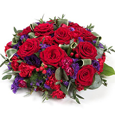 Crimson Grace Funeral Posy