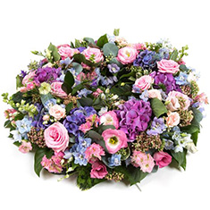 Summer Meadow Funeral Wreath