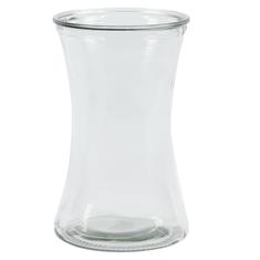 Infinity clear glass vase